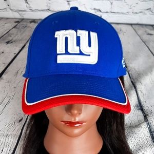 NFL NEW YORK GIANTS  - NEW ERA 39THIRTY M/L SIZE STRETCH FIT BALL CAP HAT blue
